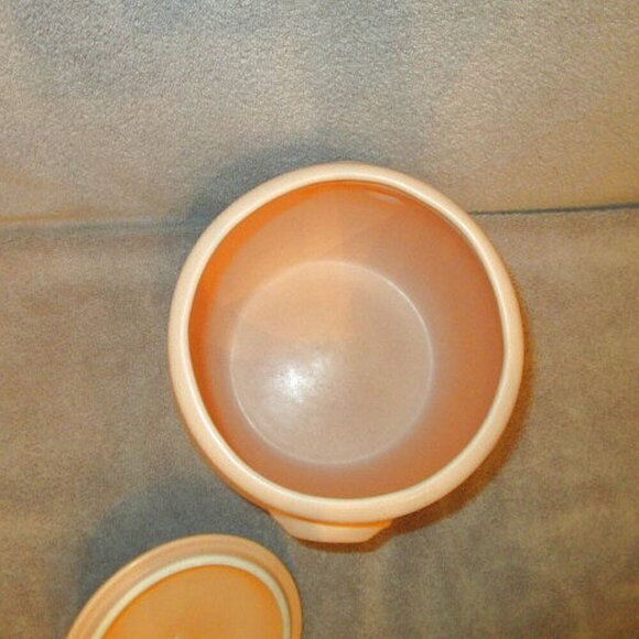 11" Treasure Craft SOUTHWEST Aztec COOKIE JAR Barrel Canister LID Pastel VTG 80s - Picture 10 of 11